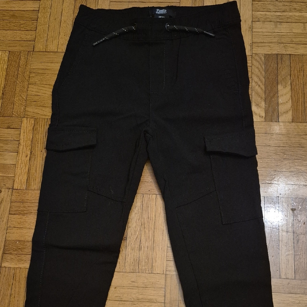 Marshalls Black Cargo Pants with Utility Pockets
